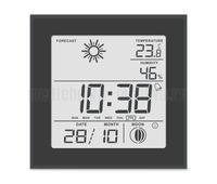 Термометр-гигрометр цифровой с часами Т-06