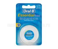 Зубная нить Oral-B Essential вощеная, 50 м