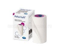 Бинт фиксирующий, эластичный, нестерильный, без латекса PEHA-Haft 4м×8 см, белый 932443