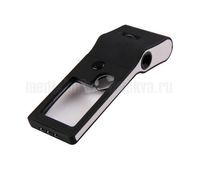 Лупа карманная с микроскопом Kromatech TH-515 3х/10х/55х с подсветкой 6LED