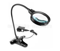 Лупа настольная на прищепке Kromatech ZB667-75