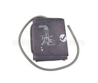 Манжета тонометра импорт (серая) увеличенная (камера ПВХ, с кольцом)