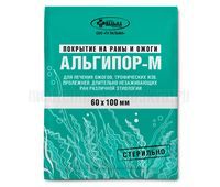 Покрытие на раны и ожоги Альгипор-М 60х100 мм, 1 шт.