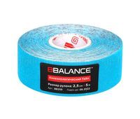 Кинезио тейп BBTape 2,5см*5м, голубой