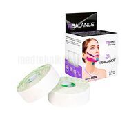 Кинезио тейп BBTape FACE PACK 2,5см х 5м (2 шт.), белый