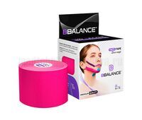 Кинезио тейп BBTape FACE TAPE 5см х 5м, розовый