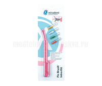 Набор ручка и 4 ершика Pic-Brush Intro Kit Pink (розовый)
