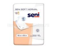Пеленки впитывающие одноразовые Seni Soft Normal Нормал, 90х60см №10