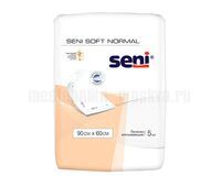 Пеленки впитывающие одноразовые Seni Soft Normal, 90х60 см №5