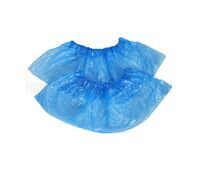 Гладкие полиэтиленовые бахилы «Эконом», голубые