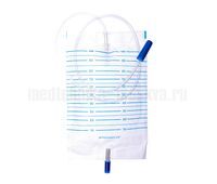 Мочеприемник Vogt Medical, 1 л, прямой слив, с прикроватным креплением