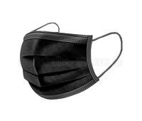 Одноразовая трехслойная гигиеническая маска, СМС, черная