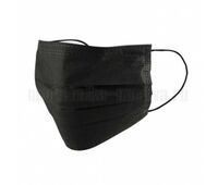 Одноразовая трехслойная гигиеническая маска «Люкс», черная