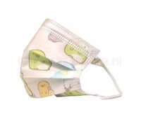 Одноразовая трехслойная гигиеническая маска, детская