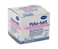 Бинт фиксирующий эластичный нестерильный без латекса PEHA-HAFT 4 м*4 см белый
