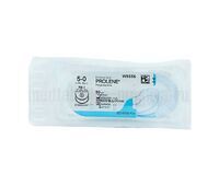 Пролен синий М1 (5/0) 90 см две колющие иглы RB-1, арт. W8556