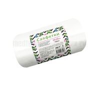 Салфетки спанлейс 20х30 см белые, 100 шт в рулоне