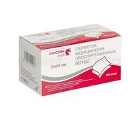 Салфетки спиртовые Unicorn Med 30х65 мм, 100 шт