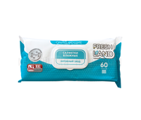 Влажные салфетки для ухода за лежачими больными FRESHLAND 60 шт