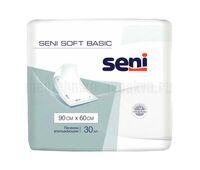 Пеленки впитывающие одноразовые Seni Soft Basic 90х60 см, 30 шт