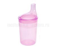 Поильник BESIDE с крышкой-носиком 200 мл, розовый, арт.27316