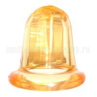 Круглая полимерная пневматическая массажная банка БППМ (2 шт.)