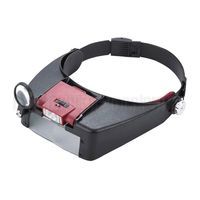 Лупа налобная Kromatech MG81007-A 1.5/3.0/8.5/10.0x с подсветкой (2 LED)