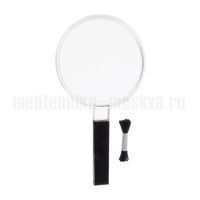 Лупа ручная двояковыпуклая economic, Ø 120 мм, 1.9х (3.4 дптр), шнурок на шею (арт. 2642120)