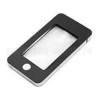 Лупа с подсветкой Veber G188 (2,5х/4х), арт.22671 черная