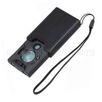 Лупа ювелирная 30х/45х/60х двойная с подсветкой 2 LED Kromatech MG9585