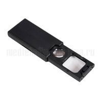 Лупа ювелирная 5х/45х двойная с подсветкой 2 LED Kromatech MG9582