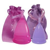 Комплект из двух менструальных чаш CupLee в мешочке