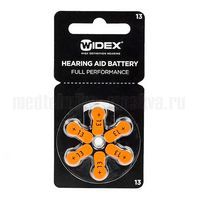 Батарейки №13 для слуховых аппаратов Widex (оранжевый цвет)