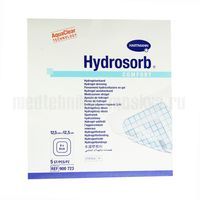 HYDROSORB Comfort гидрогелевые самоклеящиеся повязки (12,5х12,5 см) 5 шт.