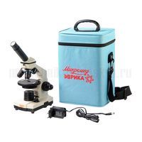 Микроскоп школьный Эврика 40x-1280x в текстильном кейсе