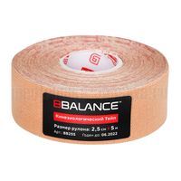 Кинезио тейп BBTape 2,5см*5м, бежевый