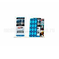 Кинезиотейп RockTape Sample Strips, 5 см x 50 см синий узор