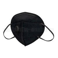 Респиратор KN-95, с клапаном выдоха, черный