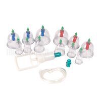 Вакуумные массажные банки с вакууматором YS-0012, 12 шт