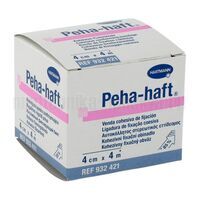 Бинт фиксирующий эластичный нестерильный без латекса PEHA-HAFT 4 м*4 см белый