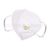 Респиратор KN-95, с клапаном выдоха, белый, 20 шт/упак