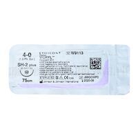 Викрил фиолетовый М1.5 (4/0) 75 см игла колющая SH-2 Plus 2 1/2 окр 20мм, арт. W9113