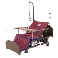 Кровать медицинская функциональная Med-Mos электрическая DB-11А спинки ЛДСП с туалетным устройством, боковым переворачиванием, и функцией «кардиокресло»