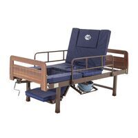 Кровать медицинская функциональная Med-Mos механическая Е-49 спинки ЛДСП с туалетным устройством и функцией «кардиокресло»