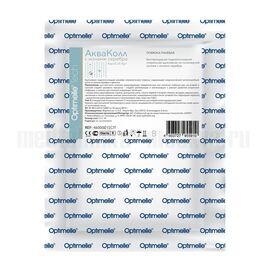 Повязка гидроколлоидная Optimelle AquaColl Ag+ (АкваКолл) с ионами серебра B 7,5 х 10 см в упаковке