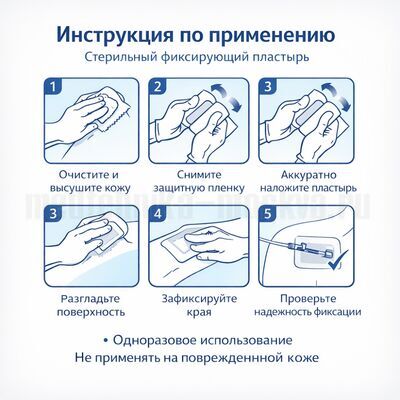 Повязка ДокаПласт 6 х 8 см применение