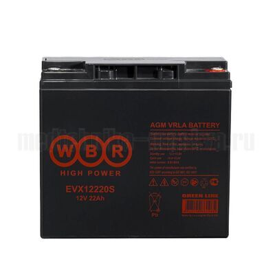 Аккумулятор WBR EVX12220S (12v 22Ah) для инвалидных колясок Pulse 110 1