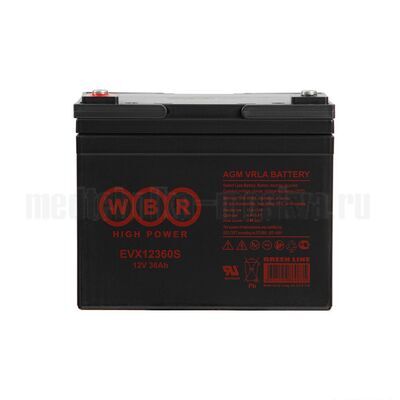Аккумулятор WBR EVX12360S (12v 36Ah) для колясок Pulse 120, 150, 160, 190 1