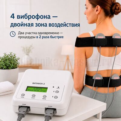 Число виброфонов – 4 (2 пары)