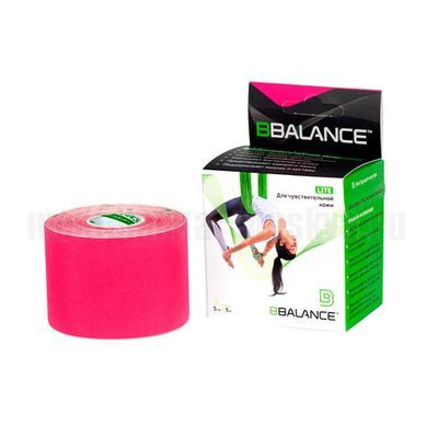 Кинезио тейп BBTape LITE 5смх5м розовый